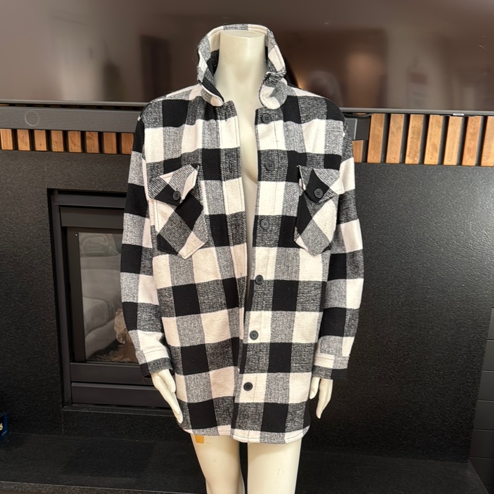 RDI Black and White Checkered Utility Jacket